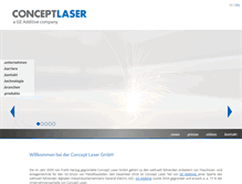 Tablet Screenshot of concept-laser.de